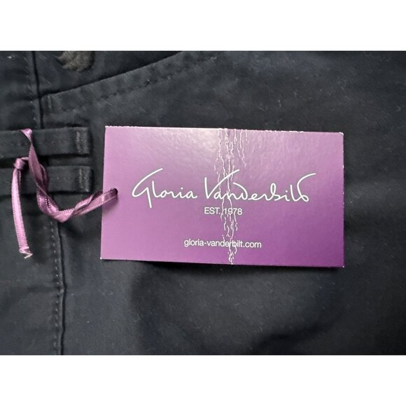 Gloria Vanderbilt Womens Black Tapered Leg Pants Size 8 - New - Picture 8 of 11